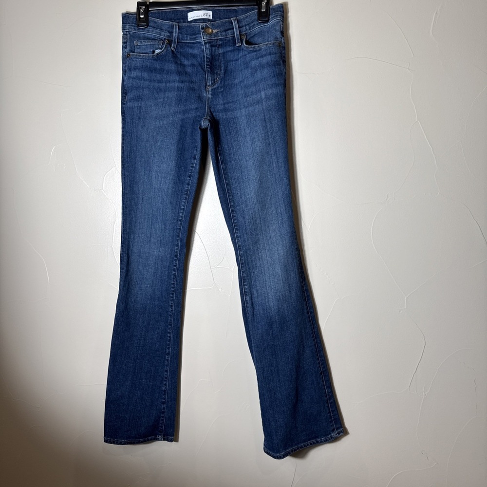 Ann Taylor Loft Womens Flare Blue Denim Jeans Size‎ 27/4